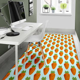Carrot Pattern Print Design 03 Area Rug