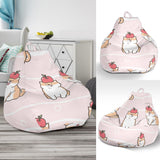 Cute Shiba Inu Dog Apple Pattern Bean Bag Cover