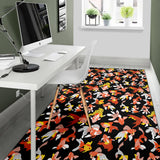 Goldfish Pattern Print Design 03 Area Rug