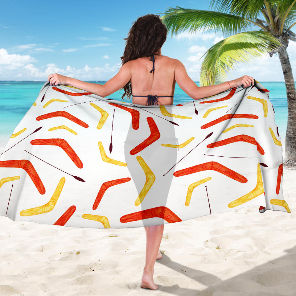Waterclor Boomerang Australian Aboriginal Ornament Sarong