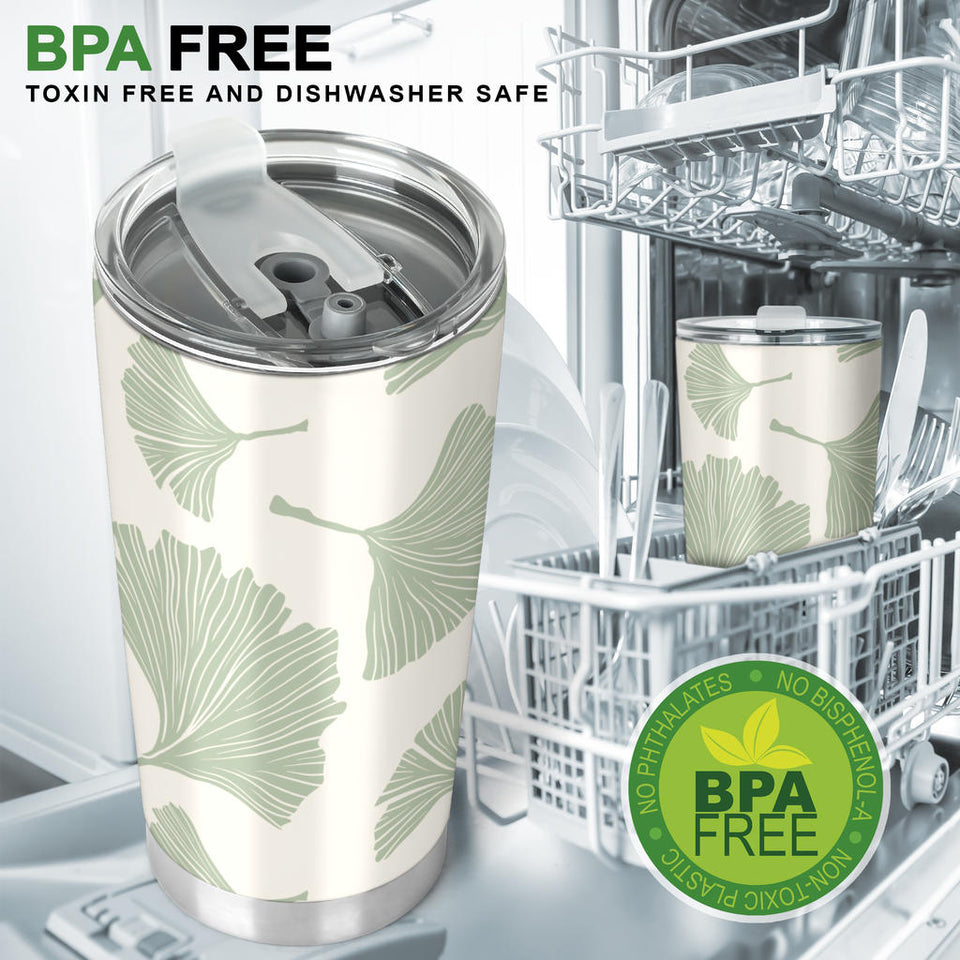 Ginkgo Leaves Pattern Tumbler