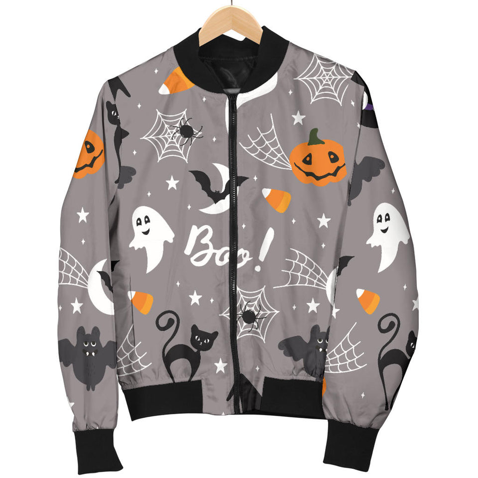 Halloween Design Pattern Women'S Bomber Jacket