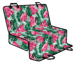 Watermelons Tropical Palm Leaves Pattern Dog Car Seat Covers