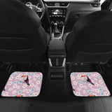 Beautiful Toucan Flower Leaves Front And Back Car Mats