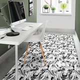 Greyhound Pattern Print Design 01 Area Rug