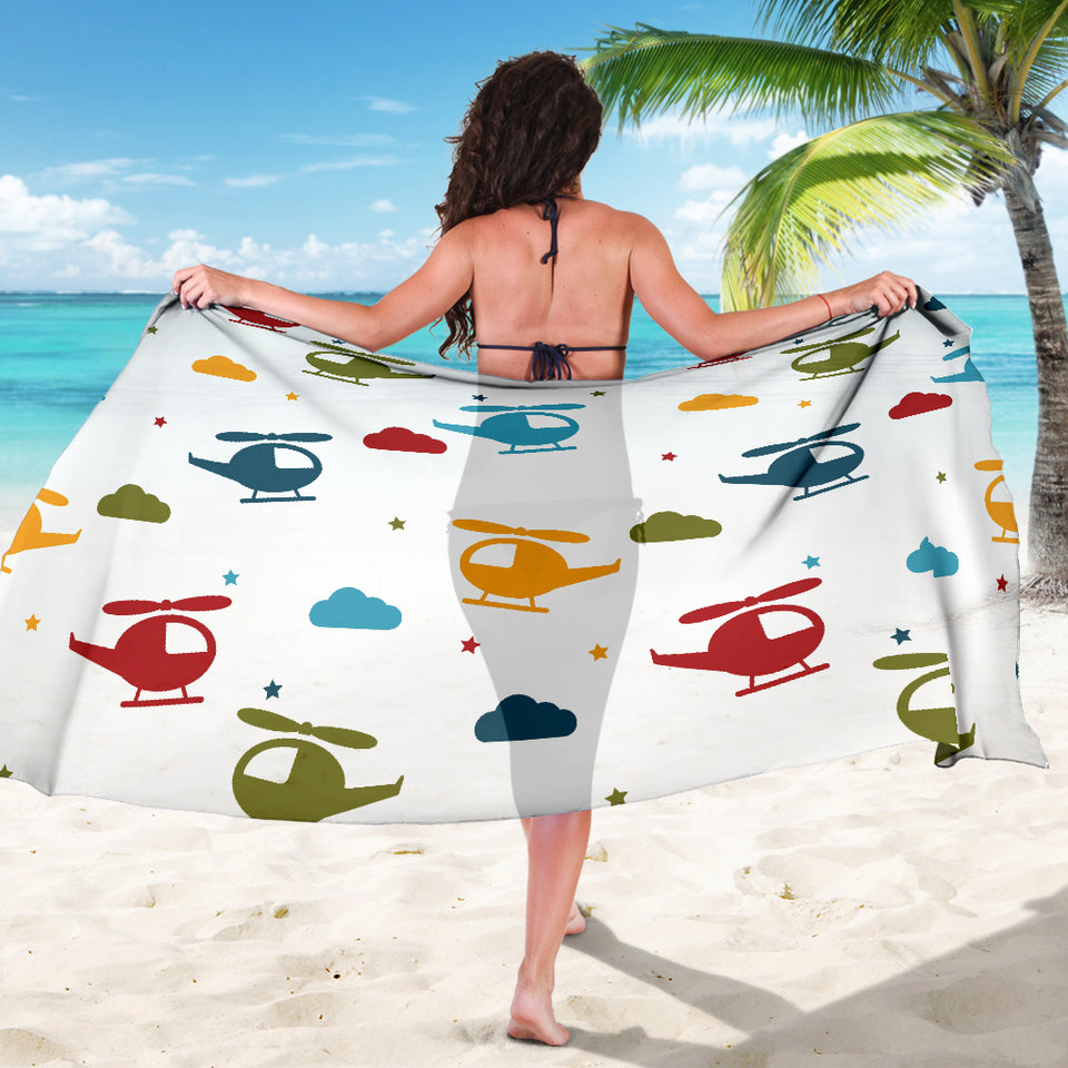 Colorful Helicopter Pattern Sarong