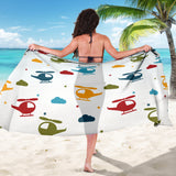 Colorful Helicopter Pattern Sarong