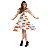 Clown Fish Pattern Print Design 03 Sleeveless Midi Dress
