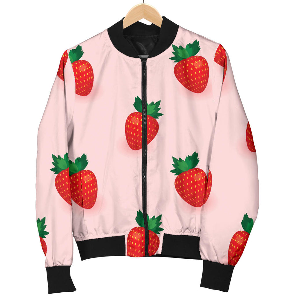 Strawberry Beautiful Pattern Men'S Bomber Jacket