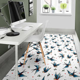 Swallow Pattern Print Design 04 Area Rug