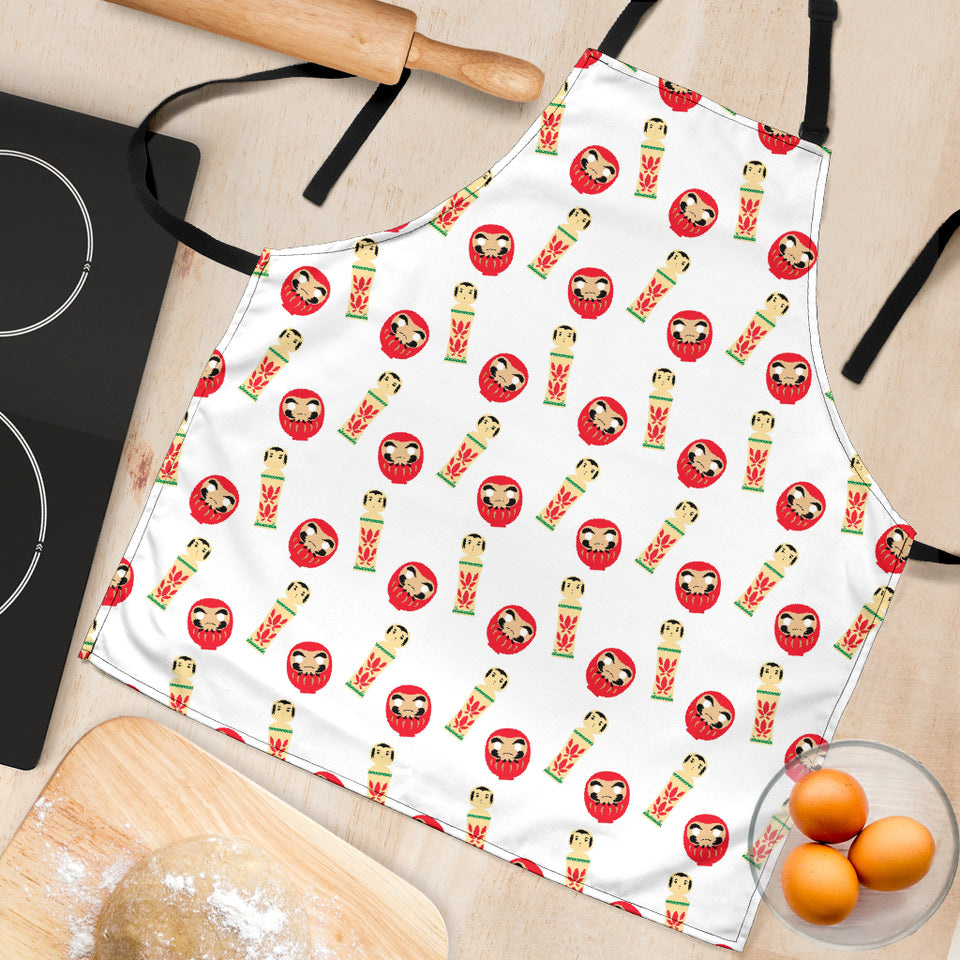 Daruma Japanese Wooden Doll Adjustable Apron
