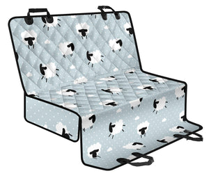 Sheep Polka Dot Cloud Pattern Dog Car Seat Covers
