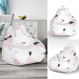 Poodle Dog Rose Cake Pattern Bean Bag Cover