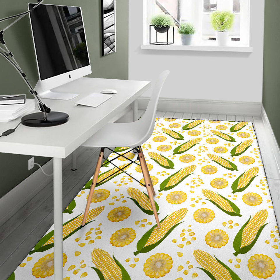 Corn Pattern Print Design 05 Area Rug