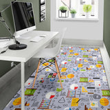 Math Pattern Print Design 04 Area Rug
