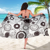Classic Vintage Clock Pattern Sarong