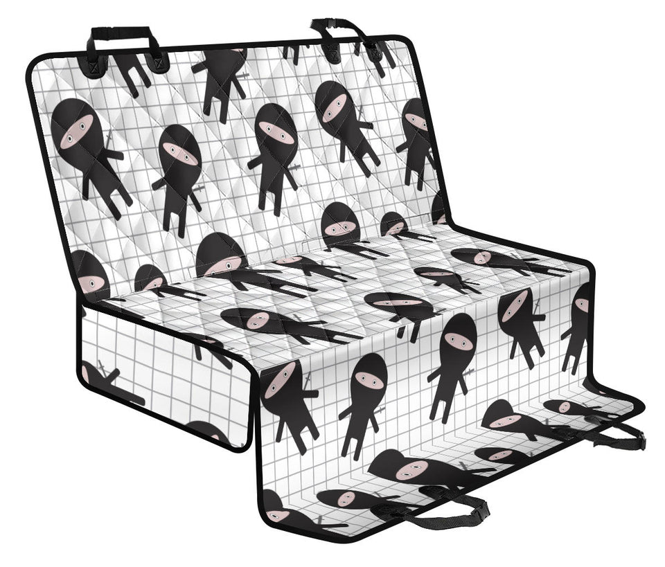 Ninja Pattern Plaid Background Dog Car Seat Covers