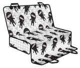 Ninja Pattern Plaid Background Dog Car Seat Covers