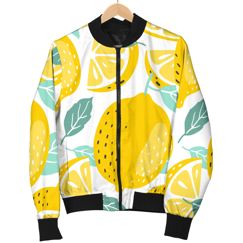 Lemon Design Pattern Women'S Bomber Jacket