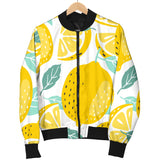 Lemon Design Pattern Women'S Bomber Jacket