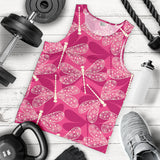Beautiful dragonfly pink background Men Tank Top