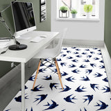 Swallow Pattern Print Design 03 Area Rug