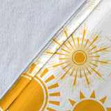 Sun Design Pattern Premium Blanket