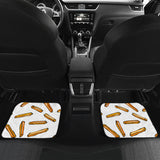 French Fries Potato Pattern Front And Back Car Mats