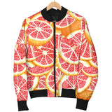 Tropical Grapefruit Pattern Women'S Bomber Jacket