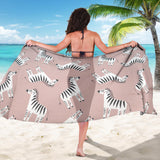 Cute Zebra Pattern Sarong