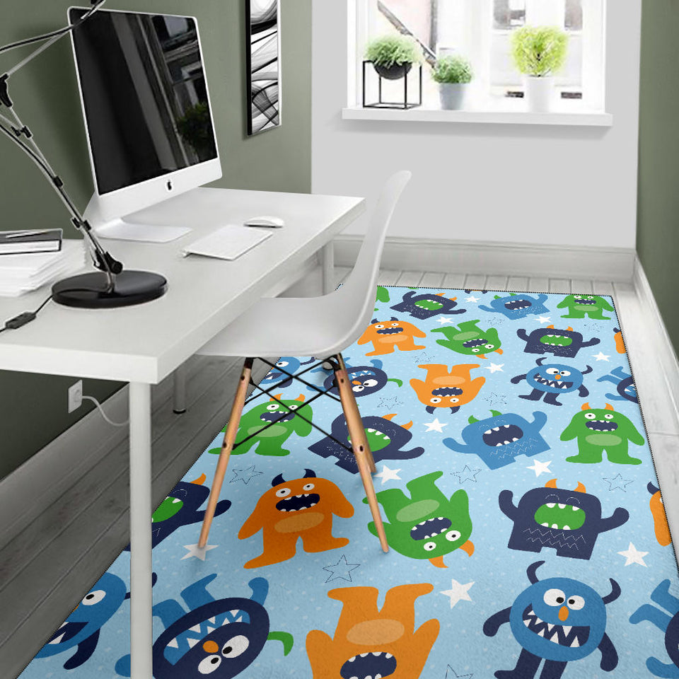 Alien Pattern Print Design 04 Area Rug