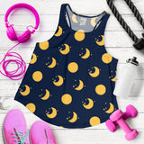 Moon star pattern Women Racerback Tank Top