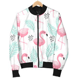Cute Flamingo Pattern Women'S Bomber Jacket
