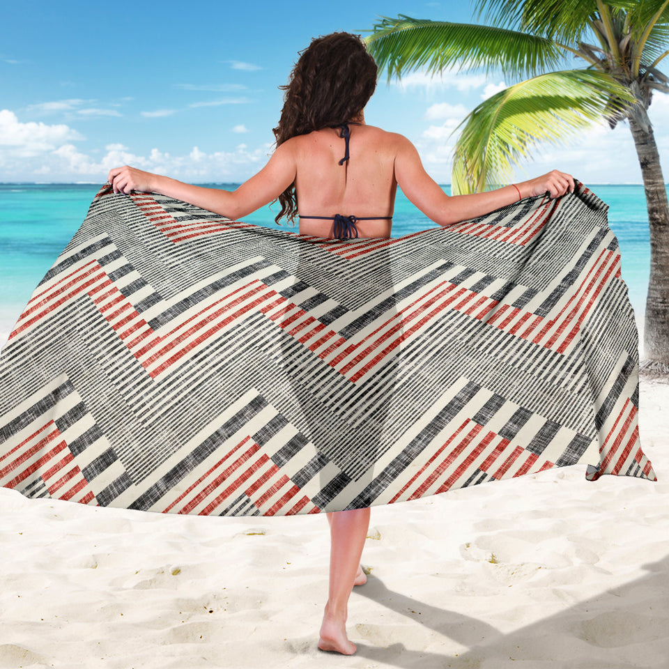 Zigzag Chevron Striped Pattern Sarong