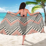 Zigzag Chevron Striped Pattern Sarong