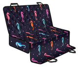 Watercolor Colorful Seahorse Pattern Dog Car Seat Covers