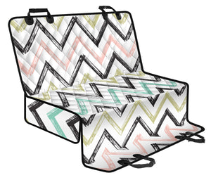 Zigzag  Chevron Paint Pattern Dog Car Seat Covers