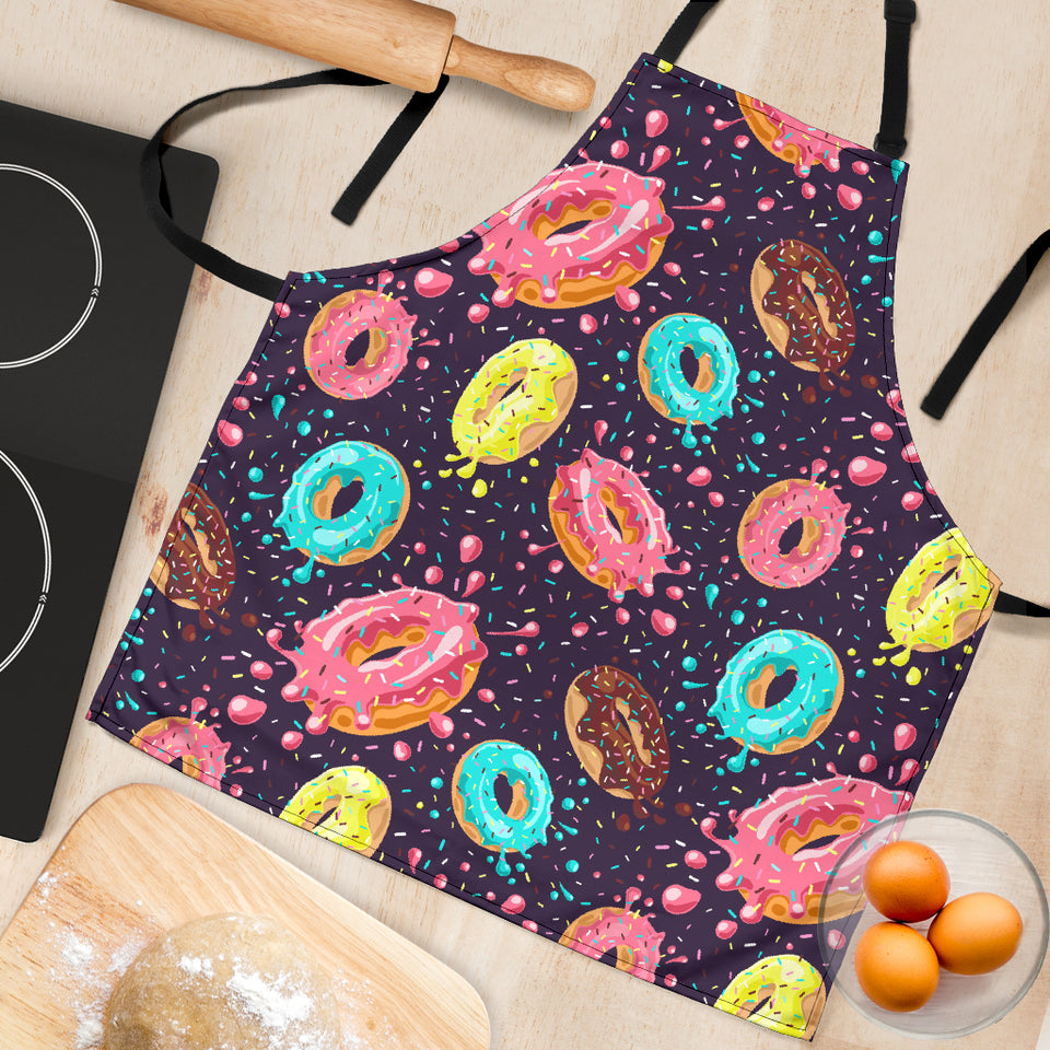 Colorful Donut Glaze Pattern Adjustable Apron