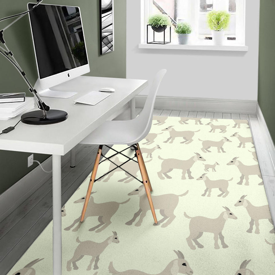 Little Young Goat Pattern Area Rug