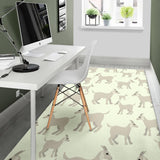 Little Young Goat Pattern Area Rug