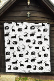 Goat Ram Pattern Premium Quilt