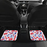 British Pattern Print Design 01 Front and Back Car Mats