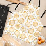 Hand Drawn Onion Pattern Adjustable Apron