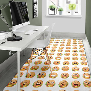 Hamburger Pattern Print Design 04 Area Rug
