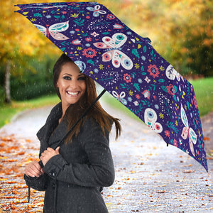 Colorful Butterfly Flower Pattern.Eps Umbrella