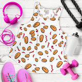 peanuts pattern background Women Racerback Tank Top