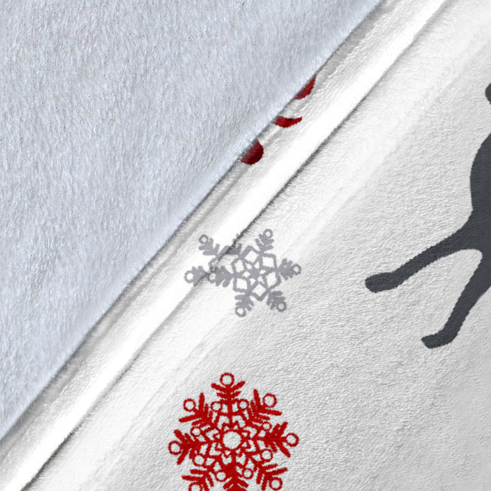 Deer Tree Snowflakes Chrismas Pattern Premium Blanket