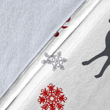 Deer Tree Snowflakes Chrismas Pattern Premium Blanket