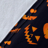 Halloween Pattern Pumpkin Background Premium Blanket