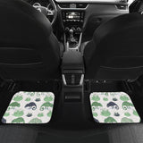 Chameleon Lizard Succulent Plant Pattern Front And Back Car Mats